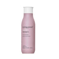 Living proof restore shampoo bottle, pink with white cap