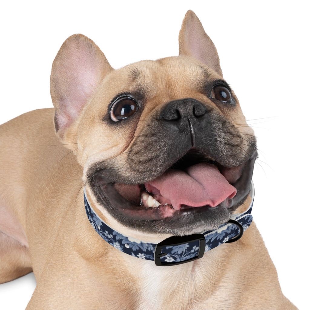 Midnight Blue Garden in Bloom - Pet Collar Pet Zen
