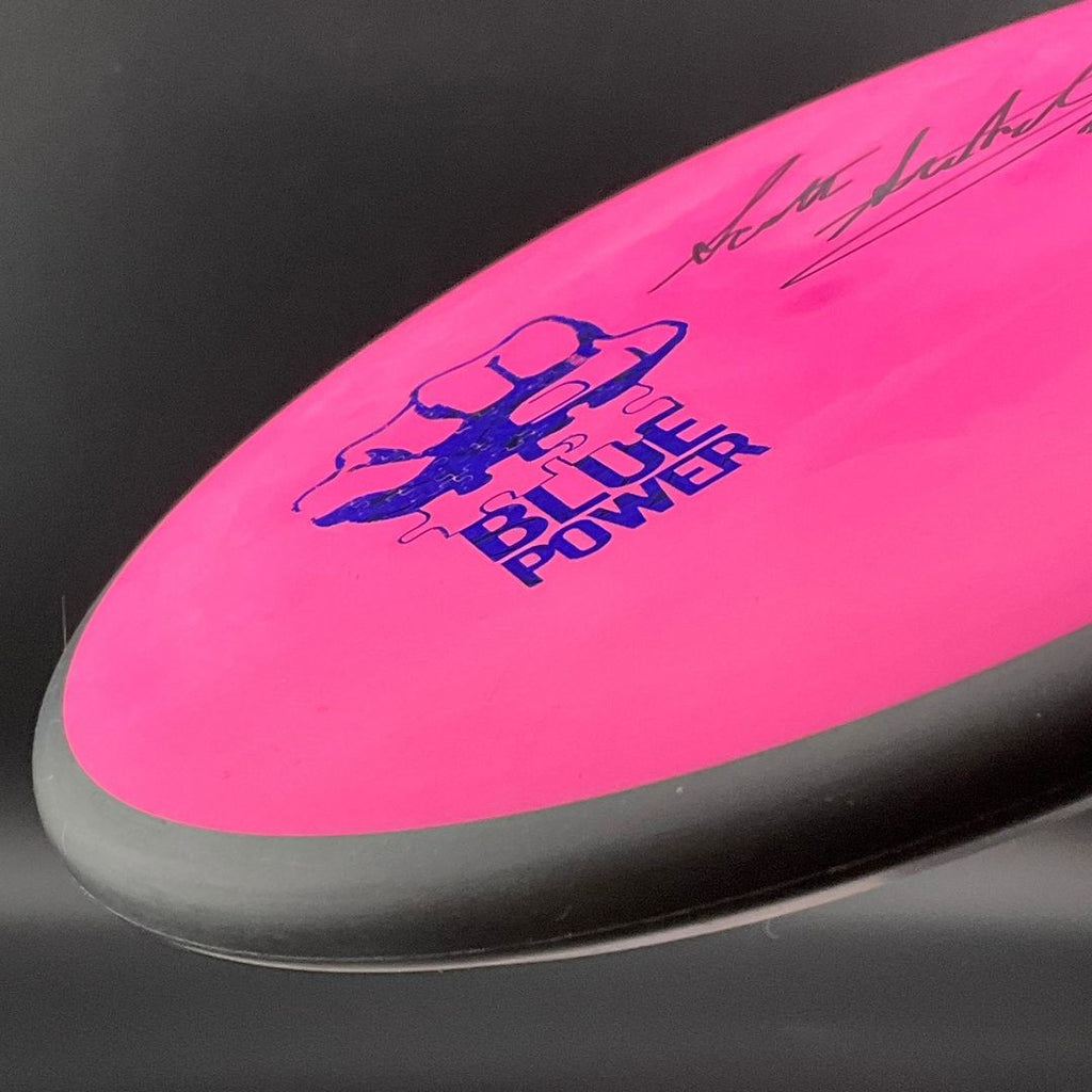 Electron (Patent Pending) Atom *Signed* - "Blue Power" Adaptive Disc Golf Scott Stokely