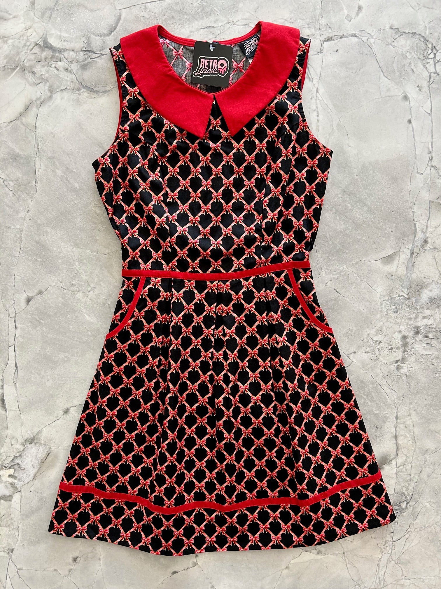 Bow Collared Dress - Large only