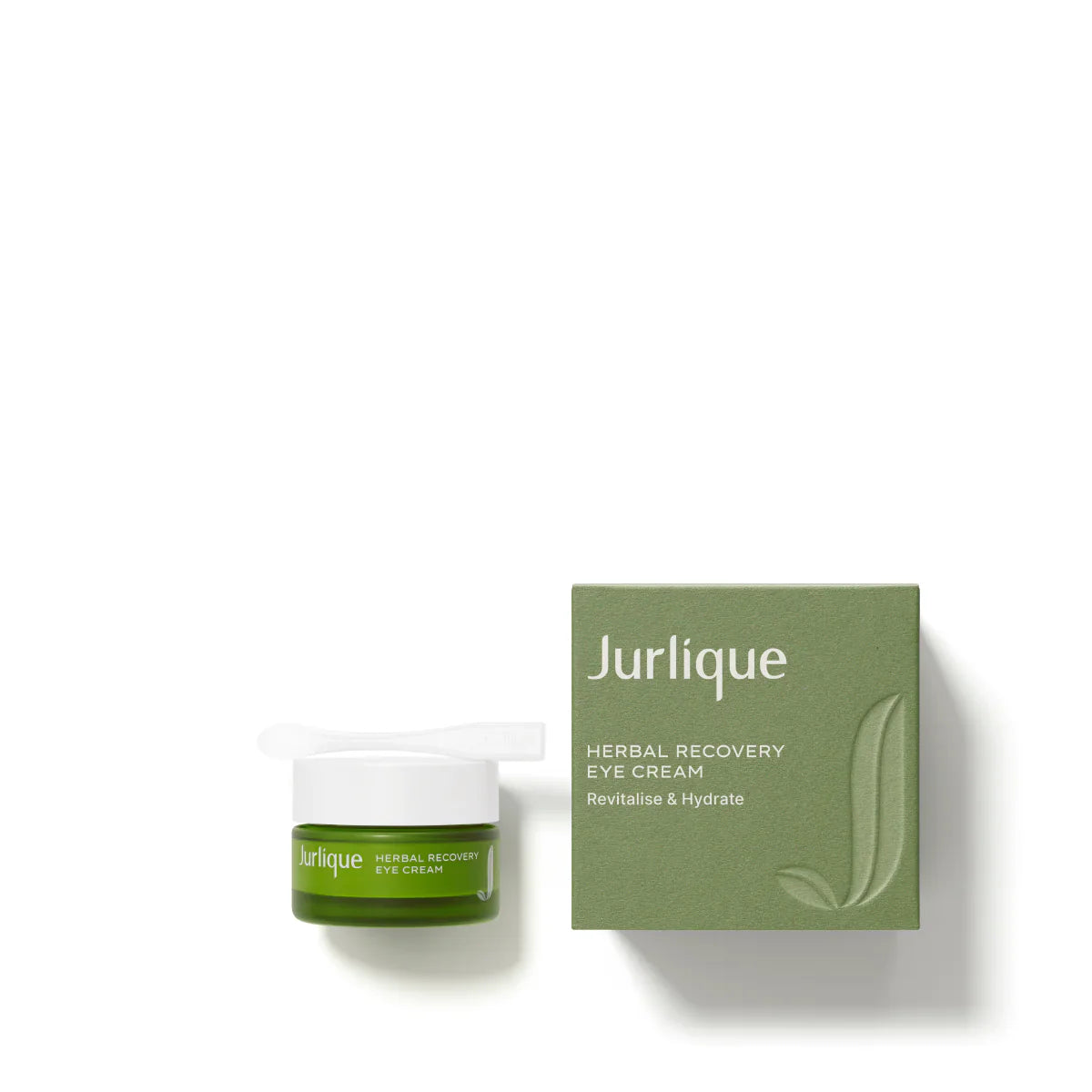 JURLIQUE Herbal Recovery eye cream jar with green box