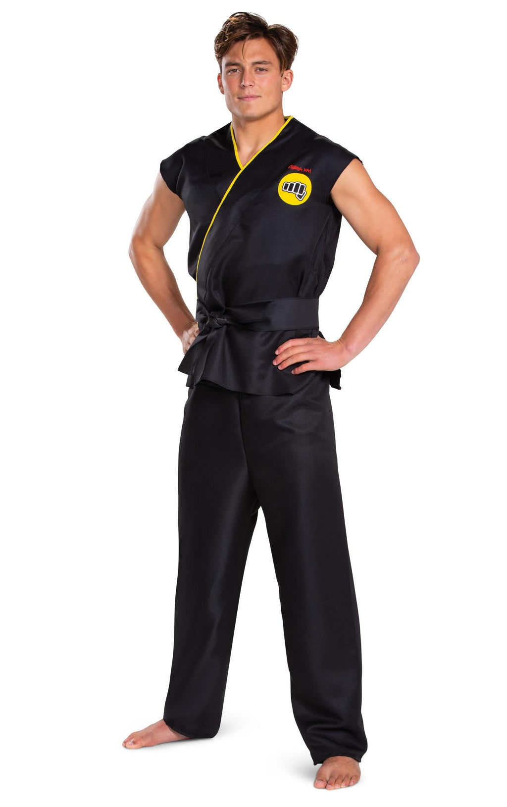 Cobra Kai Karate Gi Black Classic Costume Adult Large/X-Large