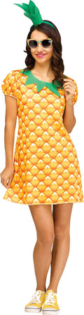 Pineapple Flirty Fruit Dress Adult Costume S/M 2-8