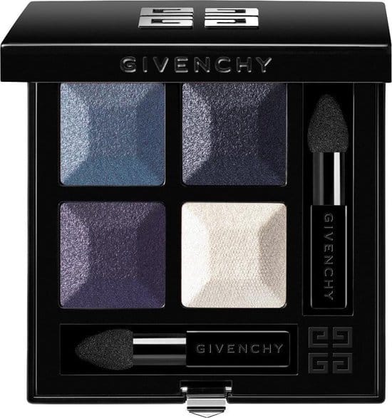 Givenchy Prisme Quatuor 4-pan eyeshadow palette with shimmer shades, plus brush