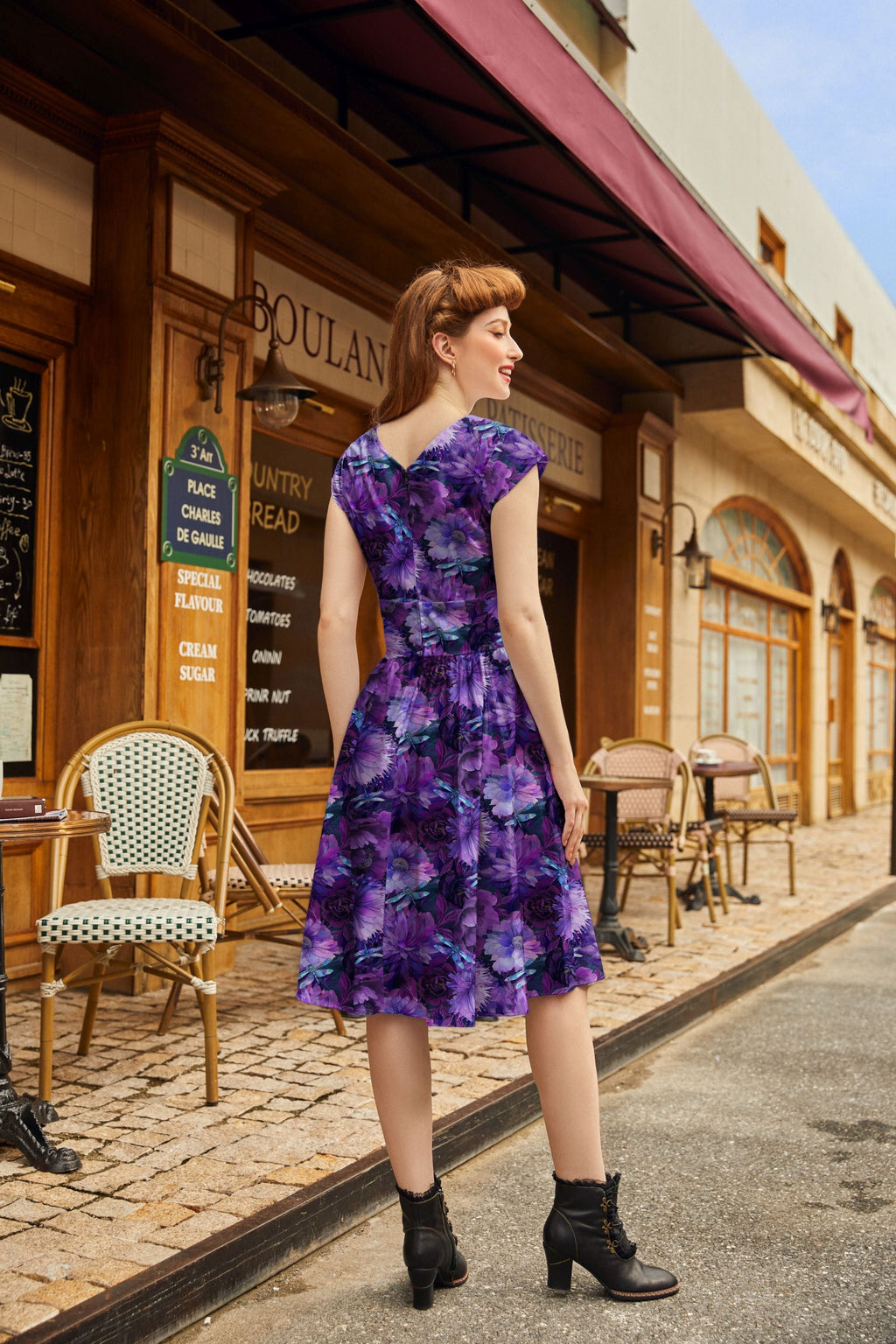 Dragonfly Floral Greta Dress - XS only, 1 left!