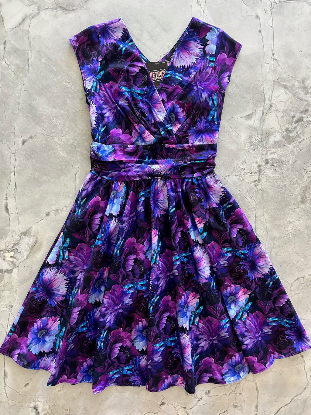 Dragonfly Floral Greta Dress - XS only, 1 left!