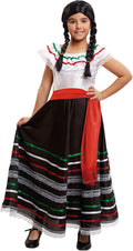 Mexicana Senorita Spanish Girl Child Costume 7-9