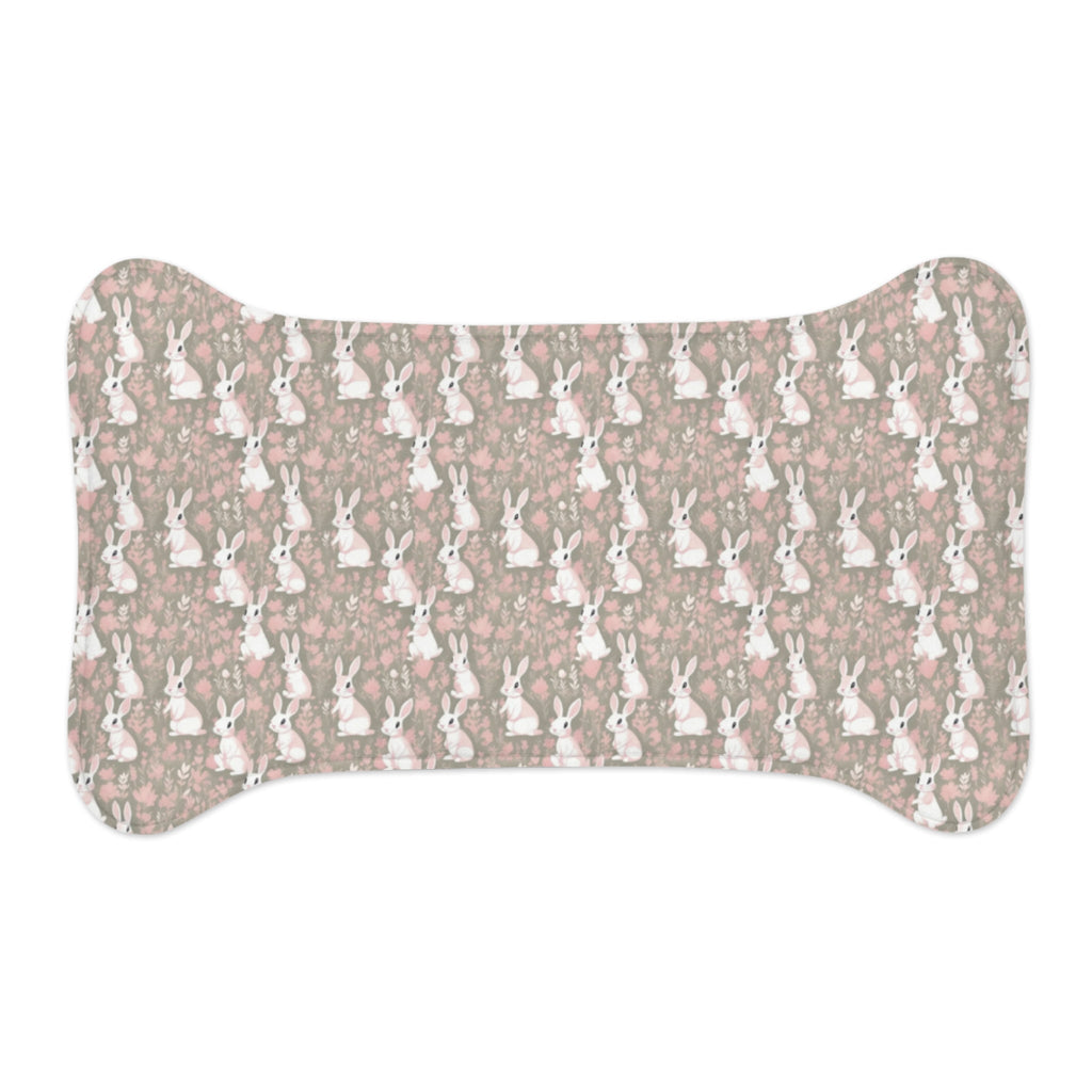Blushing Meadow Bunny Parade Pattern - Pet Feeding Mat Pet Ze