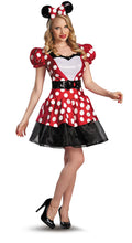 Disney Minnie Mouse Glam Red Classic Costume Dress for Women Large 12-14