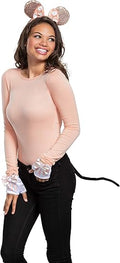 Disney Minnie Mouse Rose Gold Mouse Ears, Tail and Gloves Adult Costume Kit