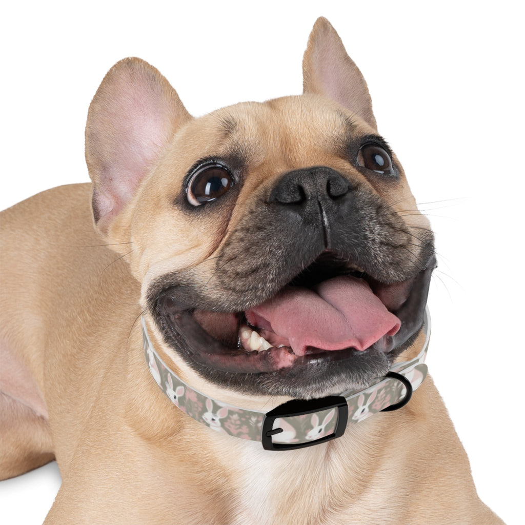 Blushing Meadow Bunny Parade Pattern - Pet Collar Pet Zen