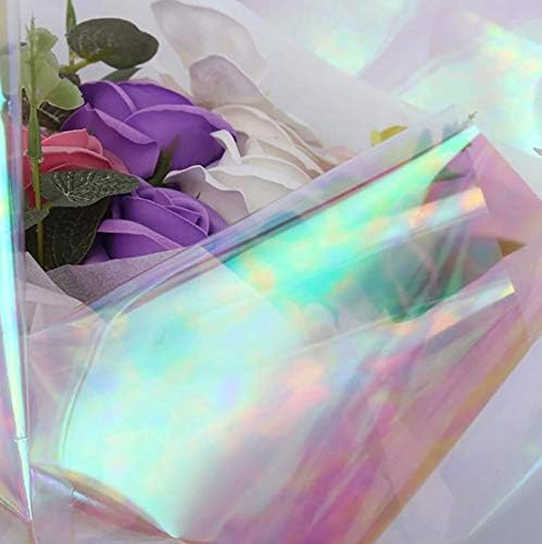 Stunning Opal Iridescent Cello Wrap - 10' x 30" Sheets  Perfect for Gift Baskets