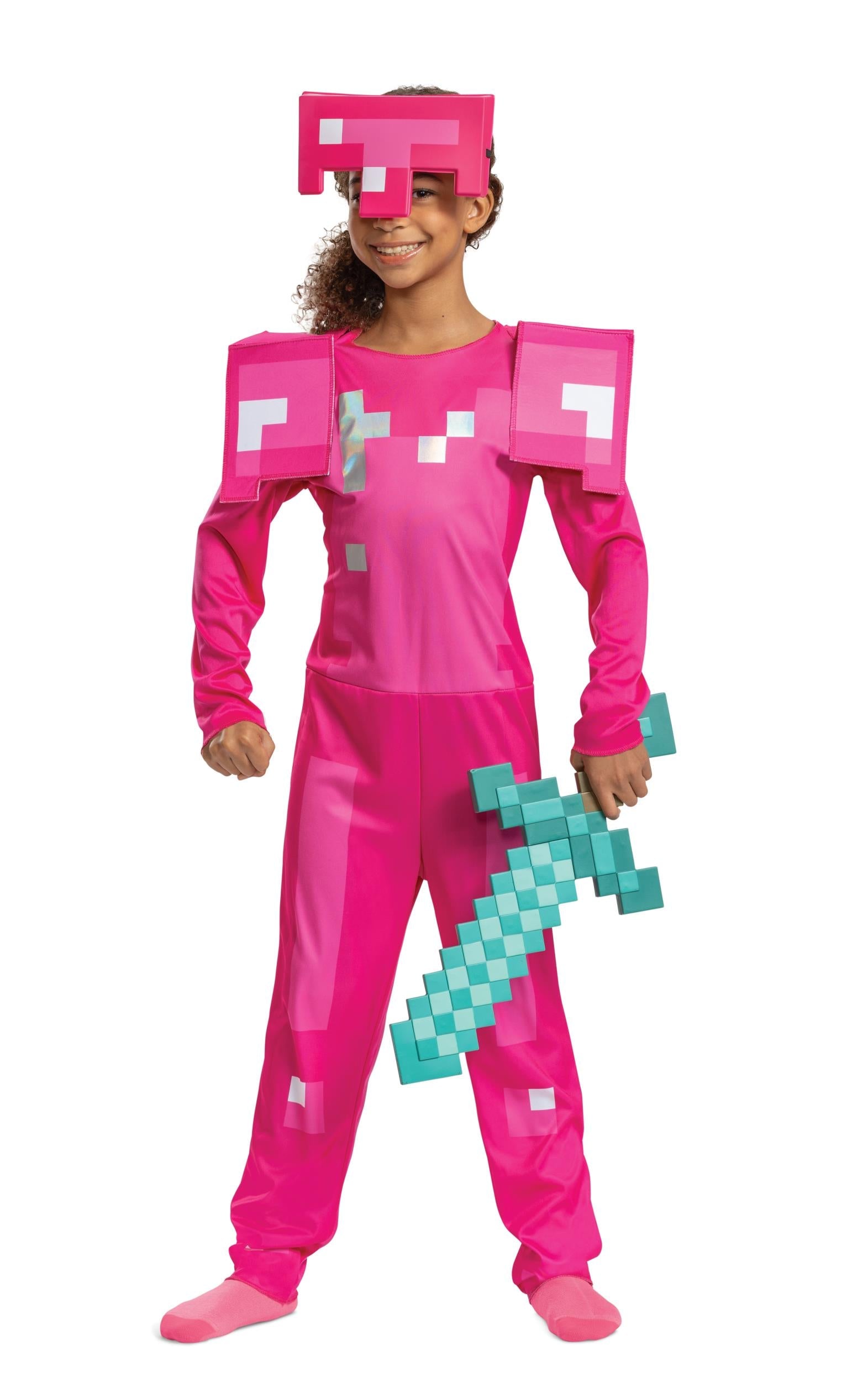 Pink Armor Minecraft Child Costume Small 4-6
