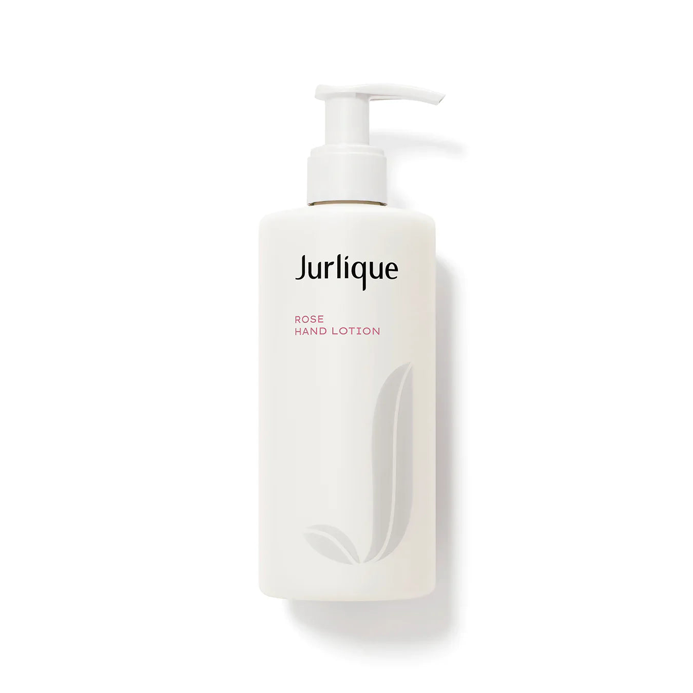 JURLIQUE rose hand lotion bottle with white pump, 10 oz