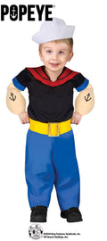 Popeye Baby Toddler Costume Large 3T-4T