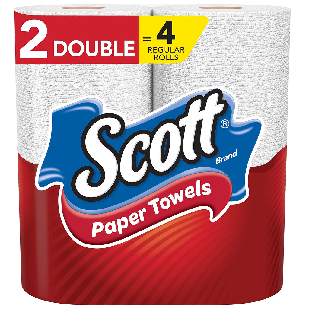 Scott Choose-A-Sheet 1-Ply Paper Towels, 2 Double Rolls/108 Sheets Per Roll, White