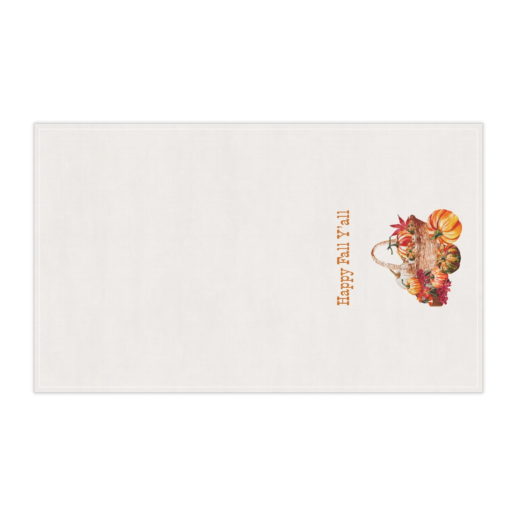 "Happy Fall Y'all!" Autumn Kitchen Tea Towels, Cozy Fall Home Decor, Thanksgiving Gift, Welcome to Fall Y'all, Farmhouse Style Kitchen Linen