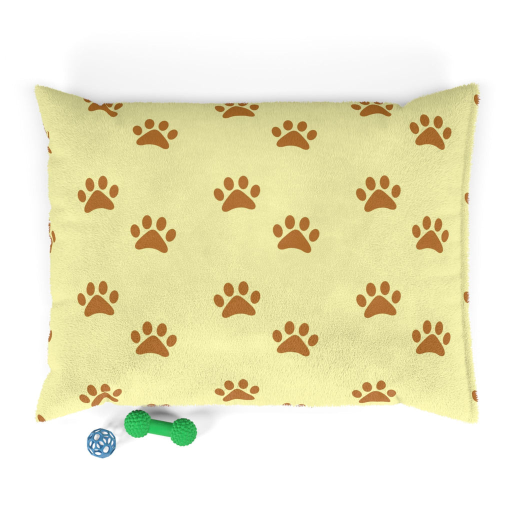 Golden Pawprints on Buttercream Sky - Pet Bed Pet Zen