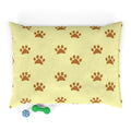 Golden Pawprints on Buttercream Sky - Pet Bed Pet Zen