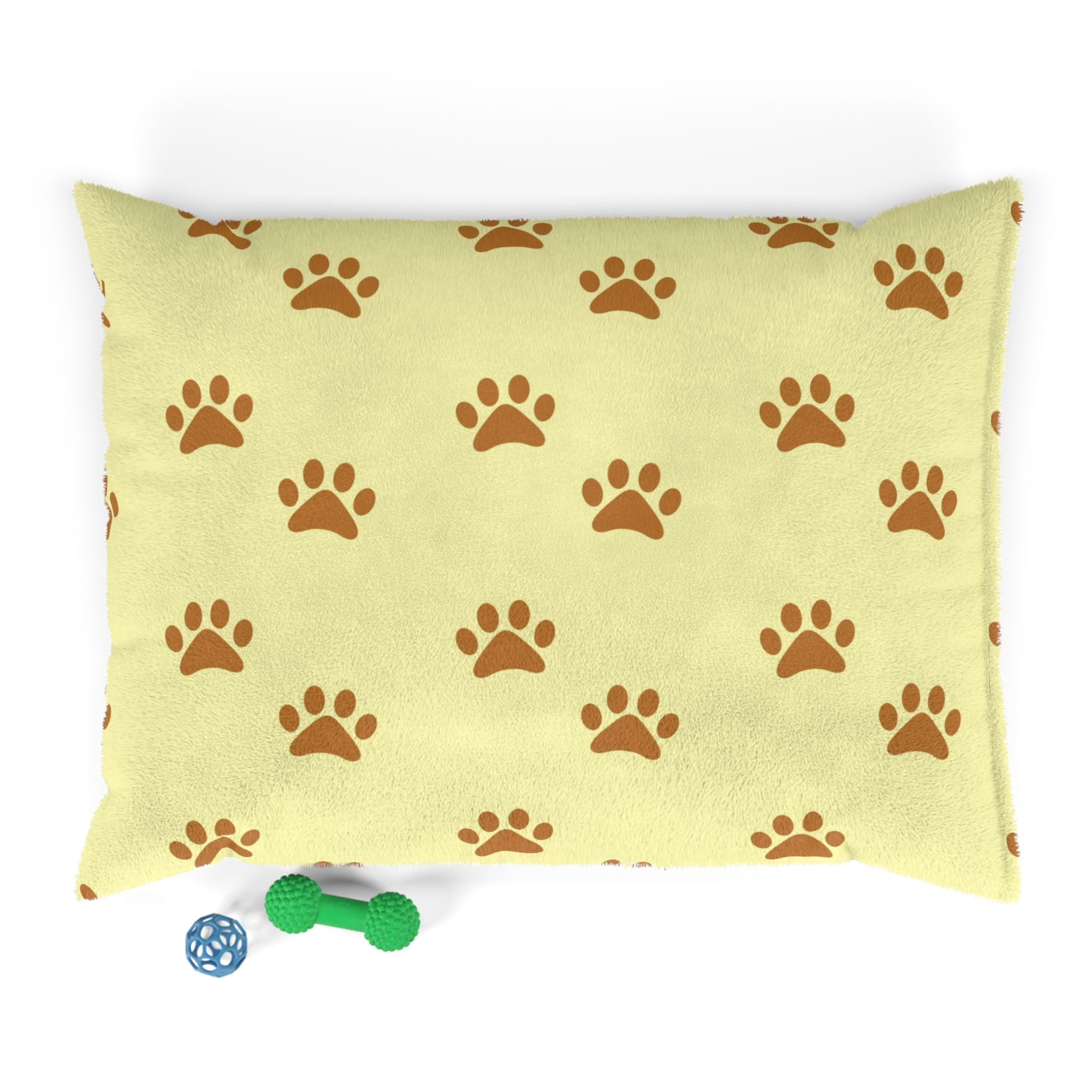 Golden Pawprints on Buttercream Sky - Pet Bed Pet Zen