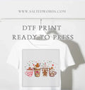 Gingerbread Christmas coffee mugs Christmas cups print gingerbread house DTF print