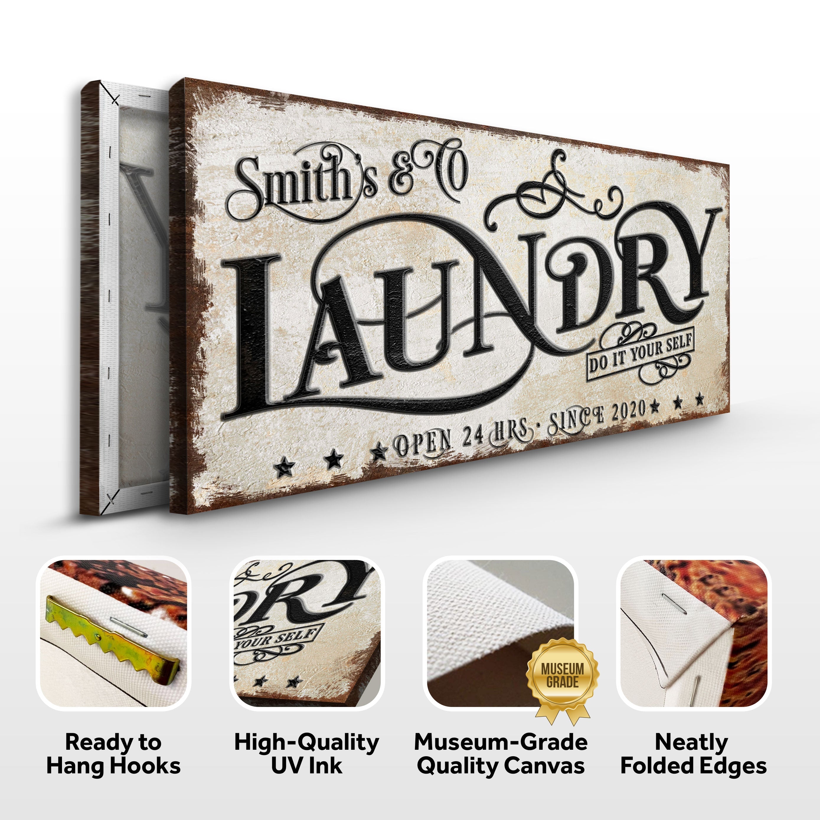 The Laundry Room Sign VI