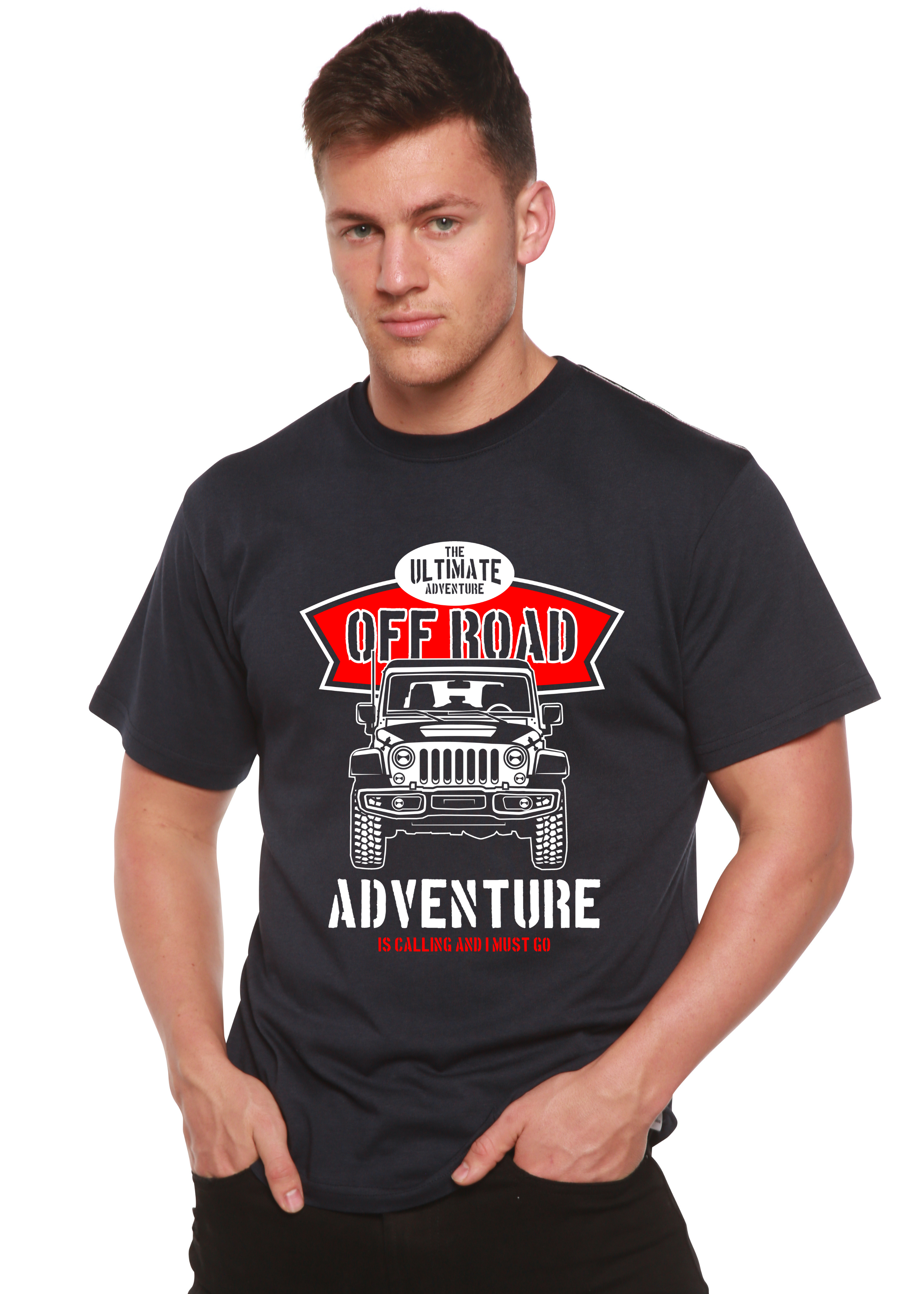 Off Road Spun Bamboo® Men's Bamboo Viscose/Organic Cotton Short Sleeve Graphic T-Shirt