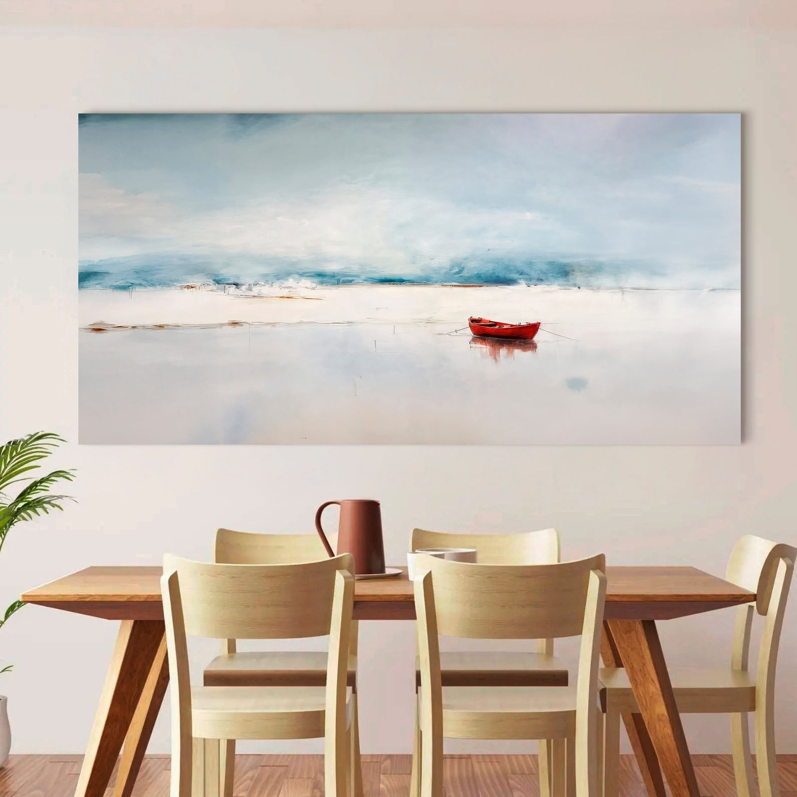 Misty Morning Abstract Wall Art