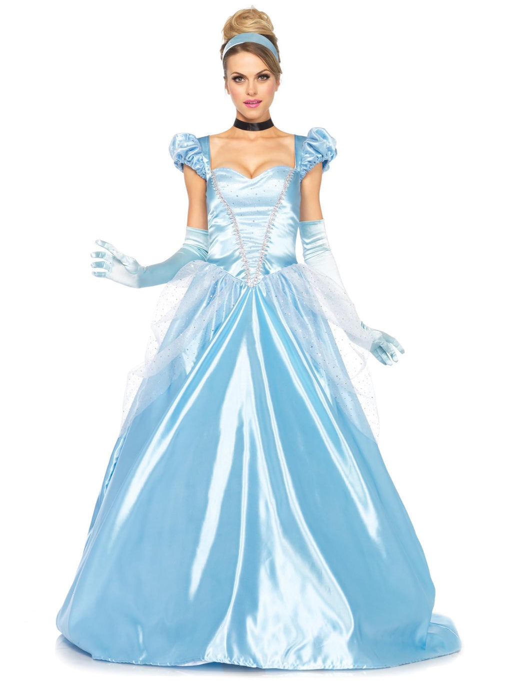 Cinderella Costume for Women - Classic Princess Dress Halloween Outfit