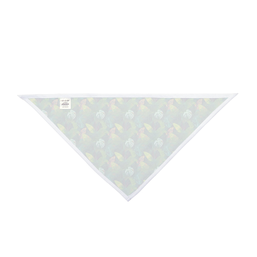 Emerald Canopy Pattern of Tropical Leaves - Pet Bandana Pet Zen