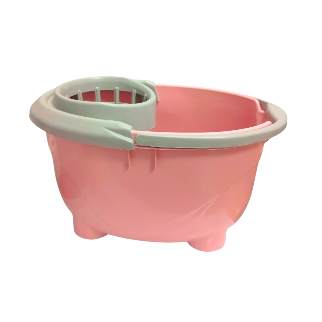 Heavy Duty Plastic Mop Bucket with Wringer Pink (1 unit)
