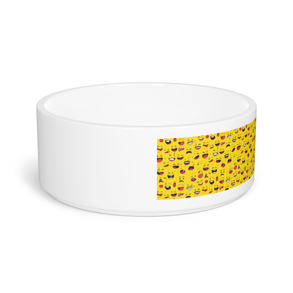 Endless Grins: A Sea of Laughing Faces - Pet Bowl
