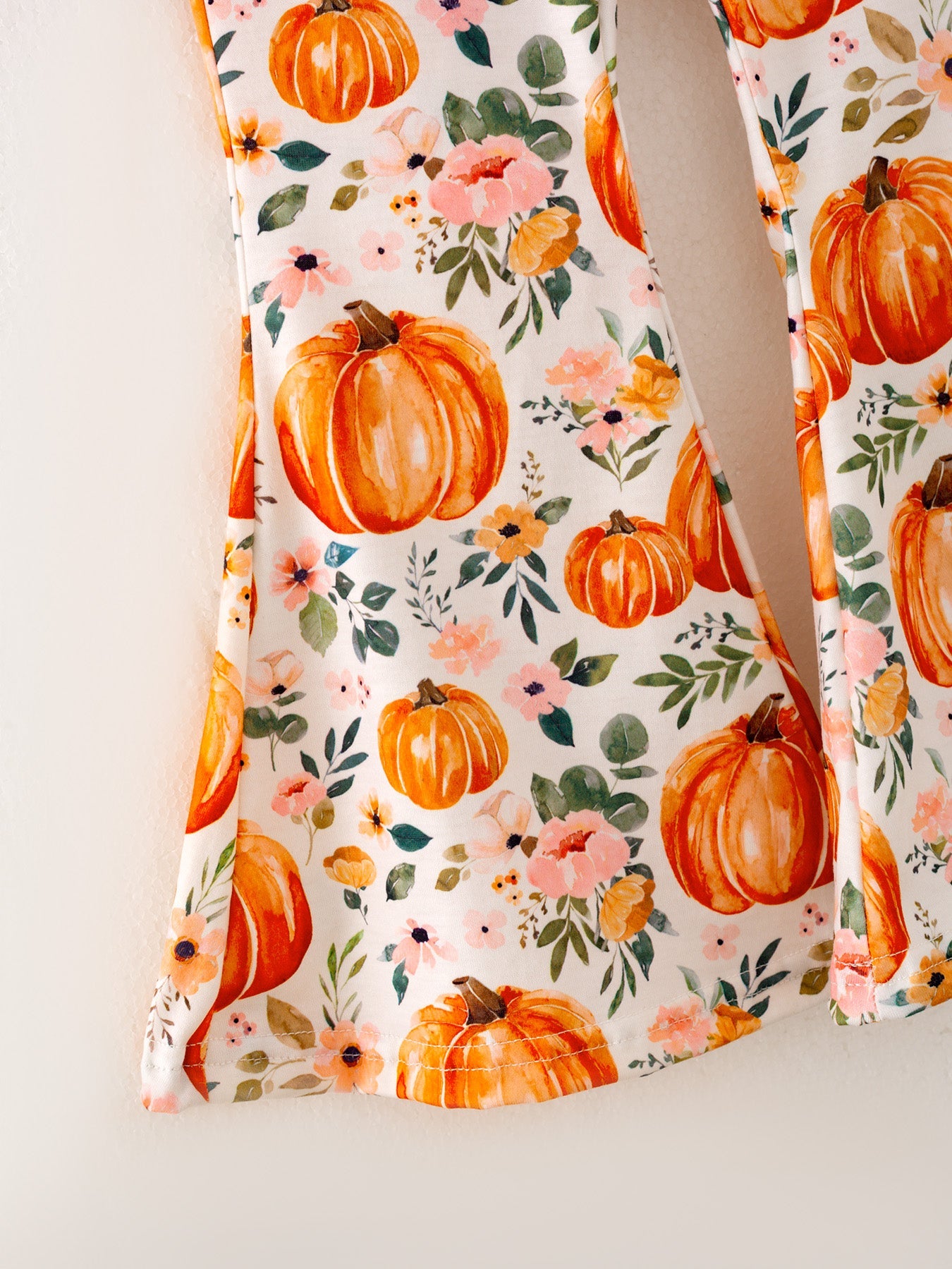 PREORDER Girls Fall Pumpkin Print Set
