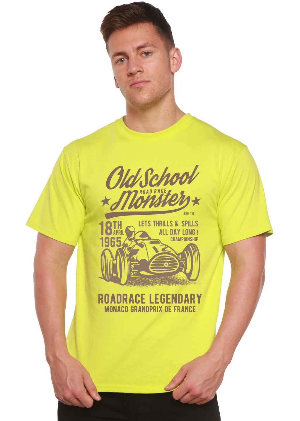 Old School Road Spun Bamboo® Men's Bamboo Viscose/Organic Cotton Short Sleeve Graphic T-Shirt