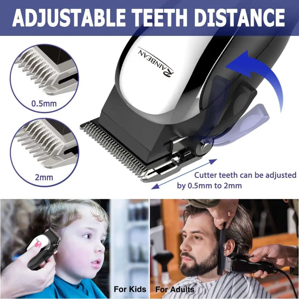 7-in-1 Corded Hair Clippers Grooming Kit