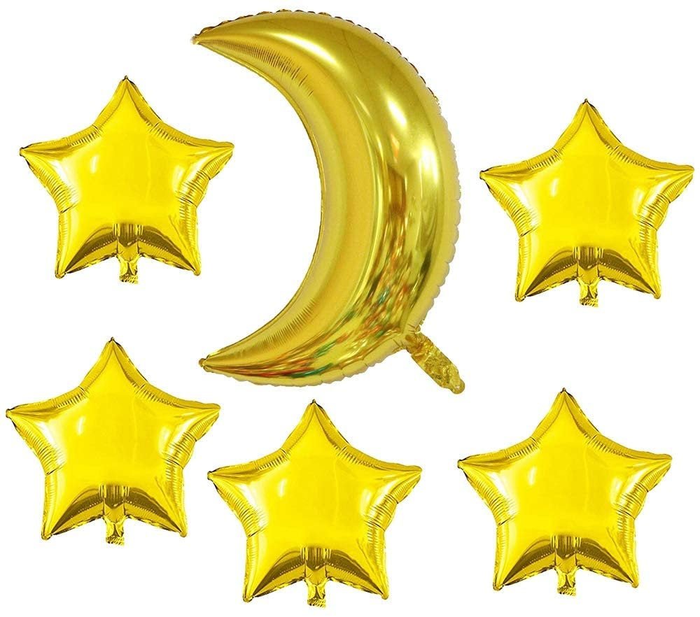 Moon and Star Balloon Pack