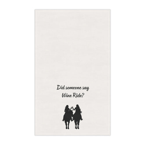 "Did someone say Wine Ride?" Cowgirl Wine Ride Tea/Bar Towels, Western Kitchen Decor, Retro Cowgirl Design, Farmhouse Towels, Kitchen Towels with Wine Theme, Vintage Tea
