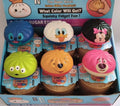 Assorted character dumpling steamer squishy fidget toys in a display box, mixed colors