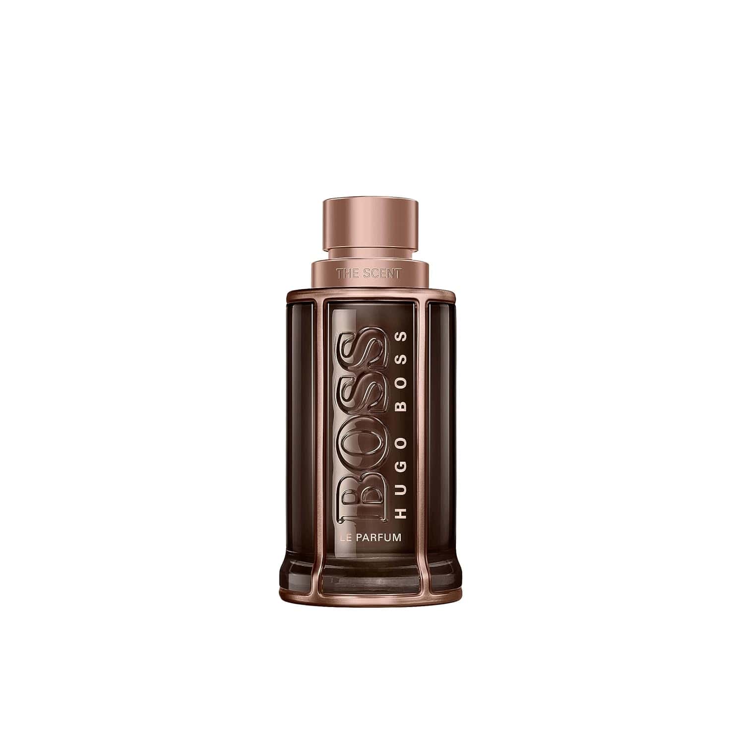 Hugo Boss The Scent Le Parfum 3.4 fl oz bottle, brown glass with rose-gold cap