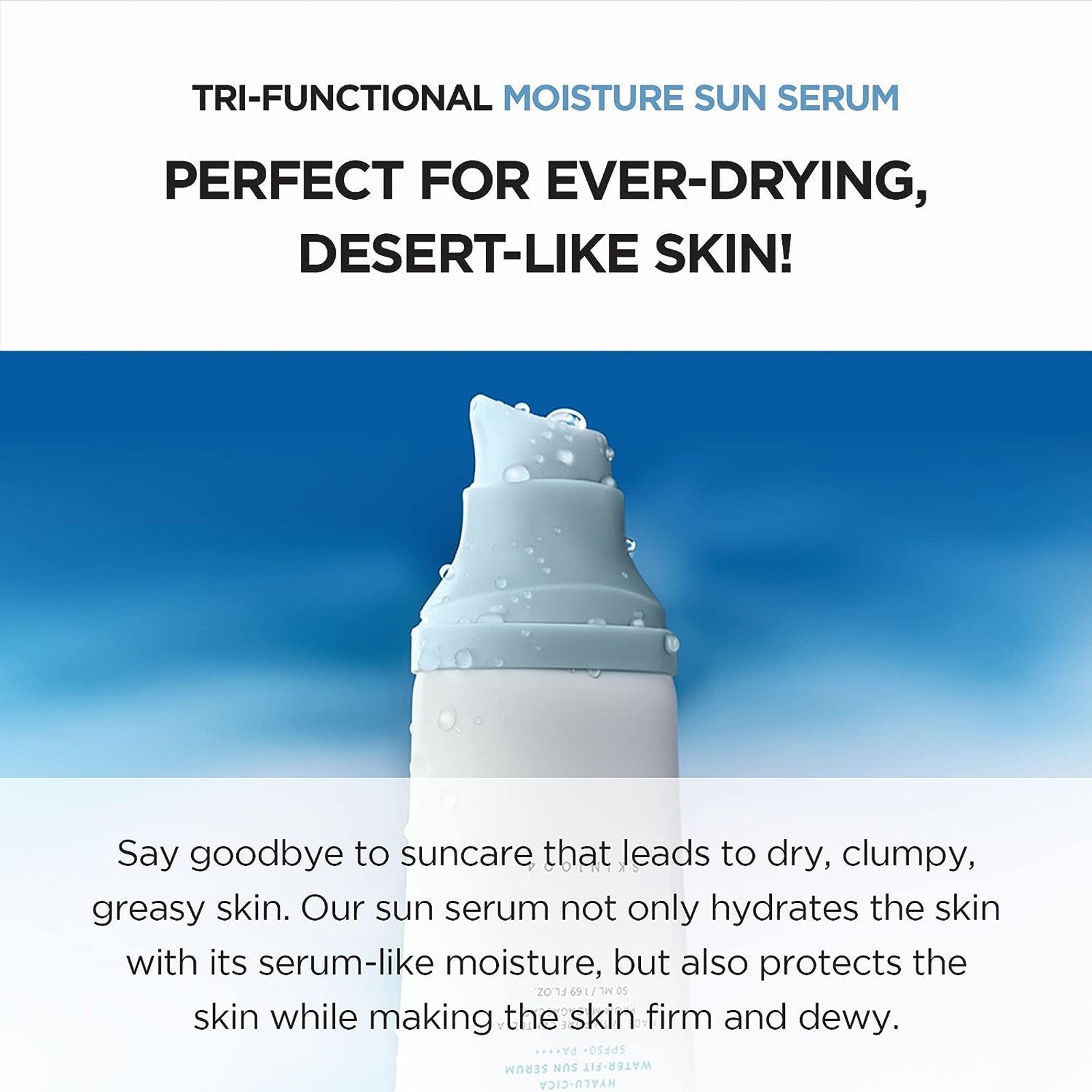 SKIN1004 Madagascar Centella Hyalu-Cica Water-Fit Sun Serum SPF50+ PA++++