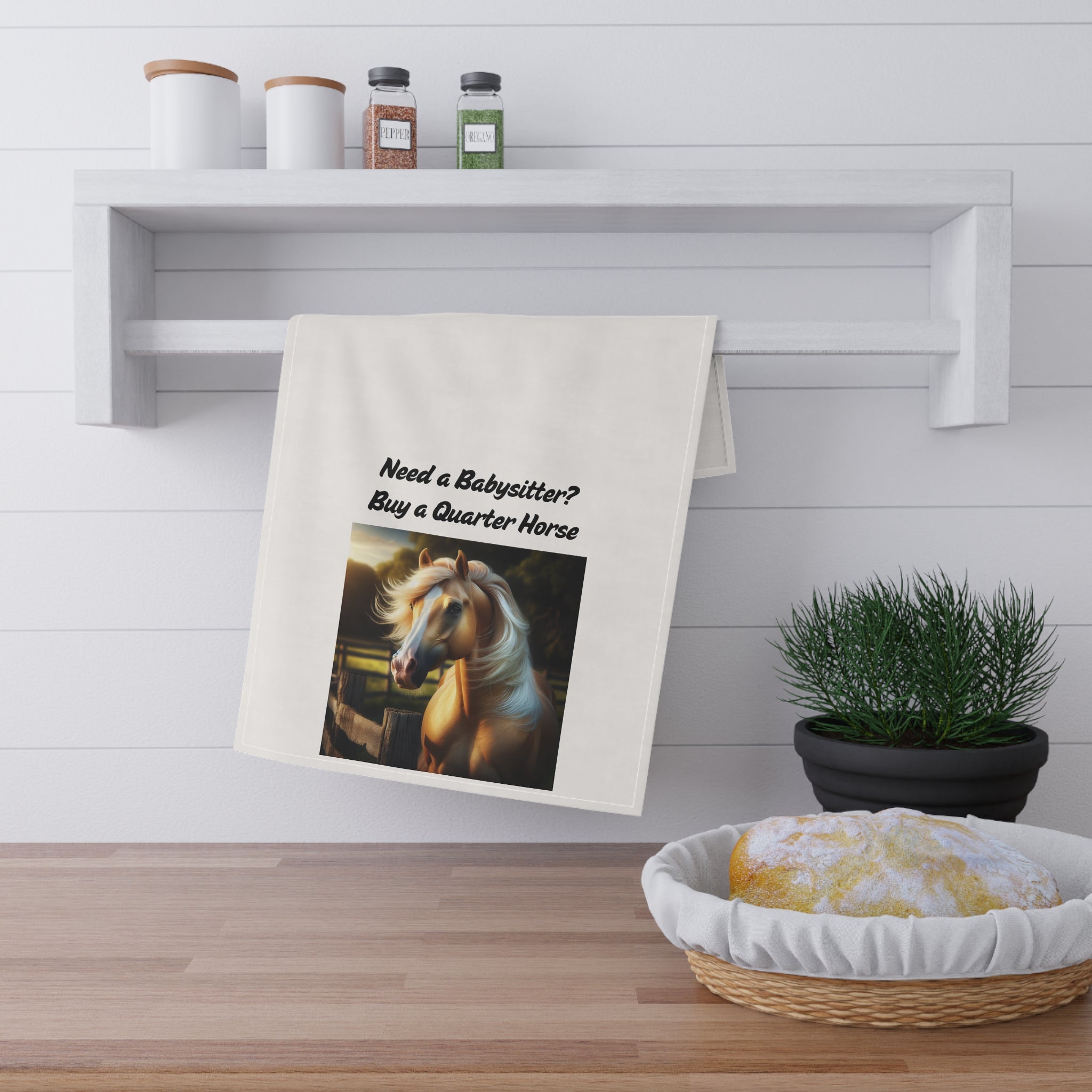 Quarter Horse loving Funny Kitchen Decor, Gift for Horse Lovers, Equestrian Home, Farmhouse Kitchen, Unique Hostess Gift