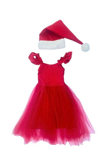 Red Elf Holiday Dress for Kids – Christmas Party Outfit -  Eco-friendly stocking stuffer
