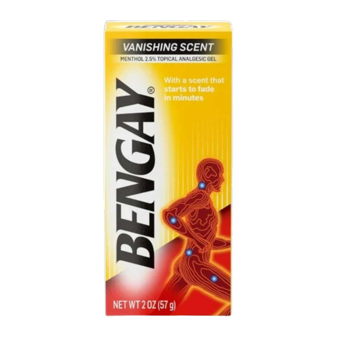 Bengay Vanishing Scent Menthol 2.5% Topical Analgesic Gel (2oz)