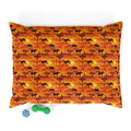 Savanna Sunset Tapestry: Elephants and Acacias in Endless Horizon - Pet Bed Pet Zen