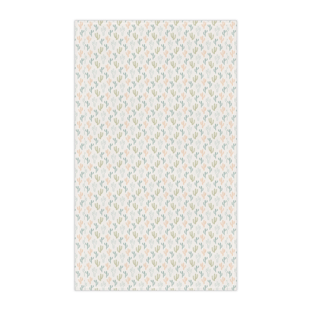 Cactus Print Tea Towels, Western Decor, Natural Cotton Dish Towels, Gift for Home, Rustic Farmhouse Style