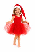 Red Elf Holiday Dress for Kids – Christmas Party Outfit -  Eco-friendly stocking stuffer