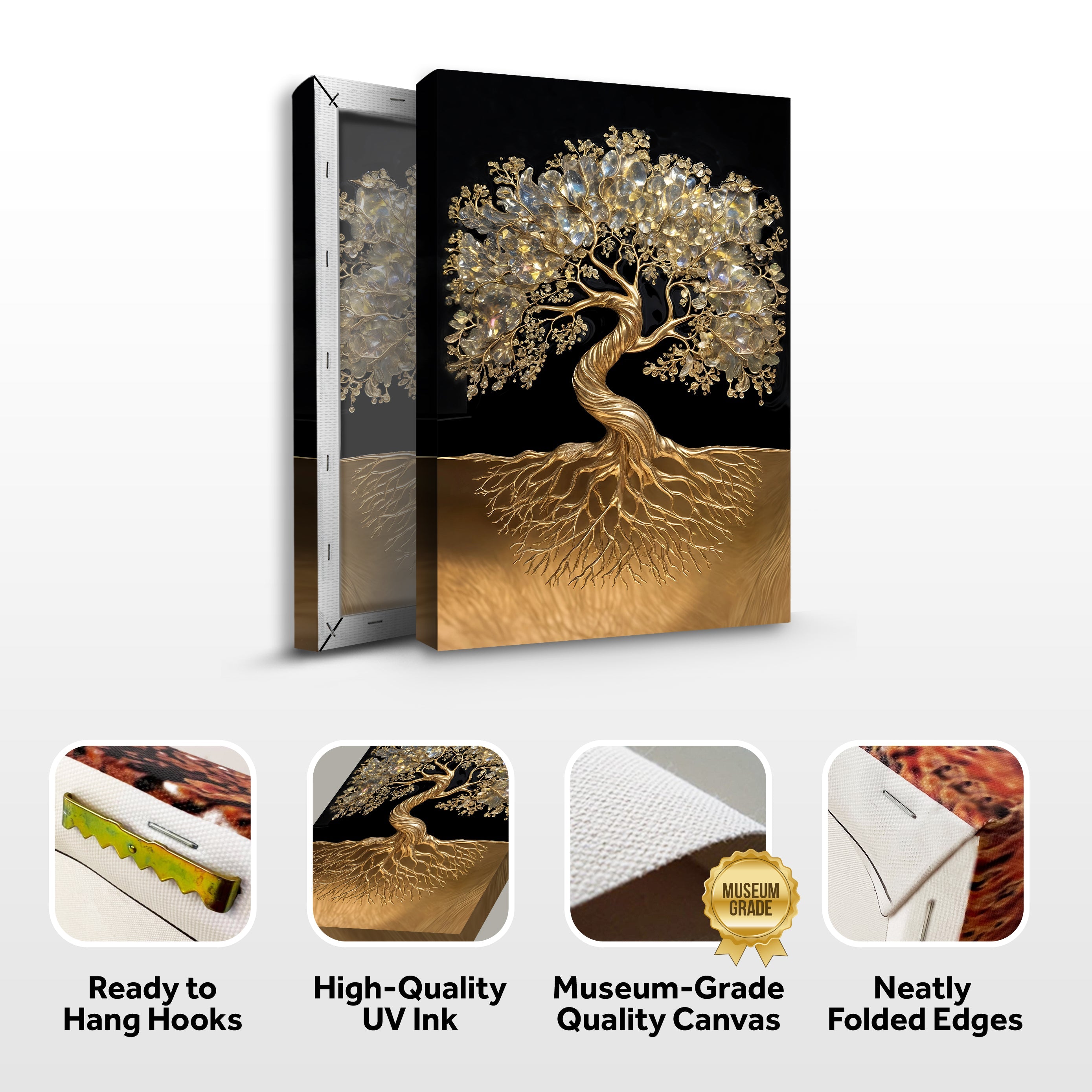 3D Minimalist Tree of Life Wall Art