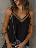 Semi-Sheer V-Neck Cami Top