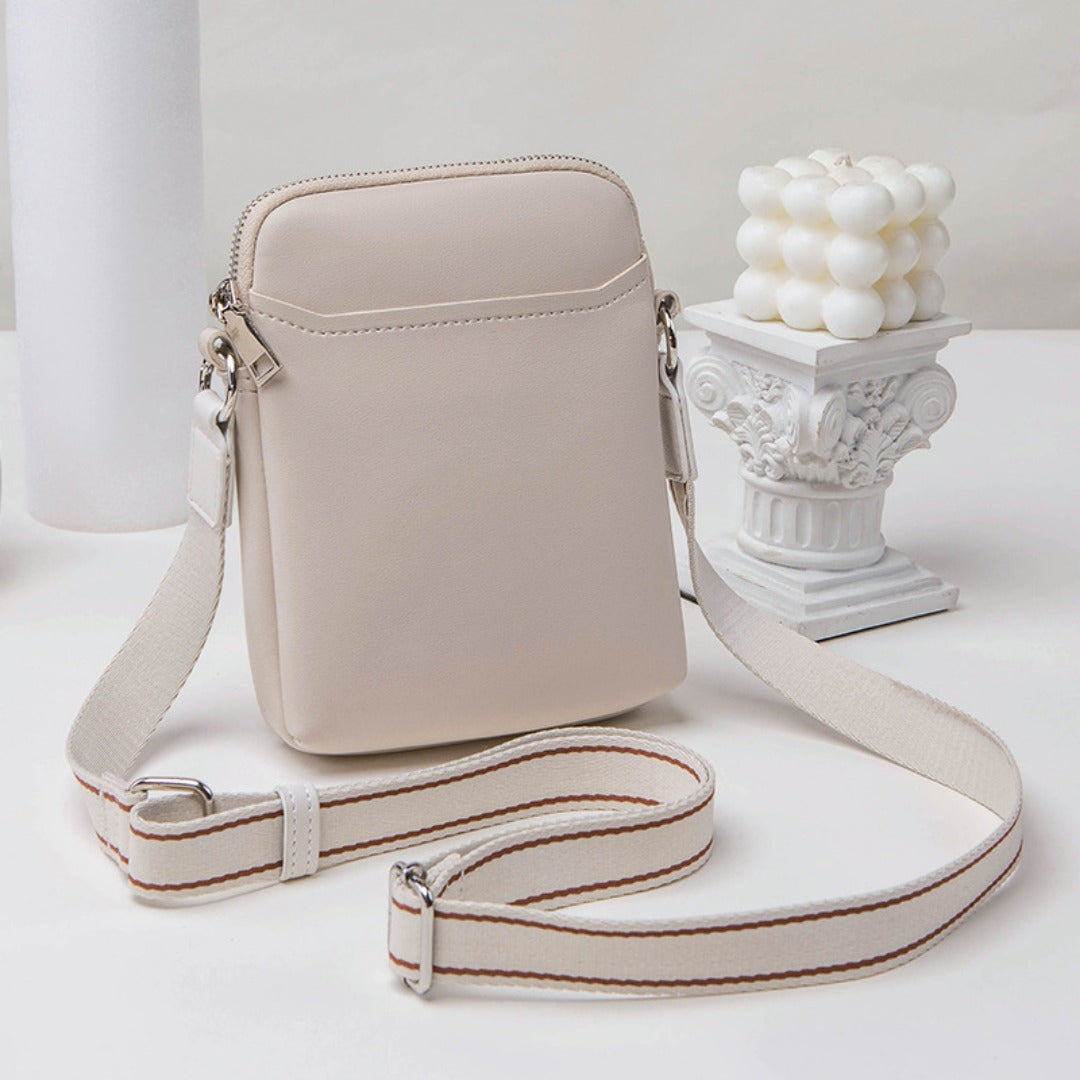 Elegant Women's Bag - Simple PU Soft Phone Bag, Compact Small Shoulder Crossbody Phone Purse