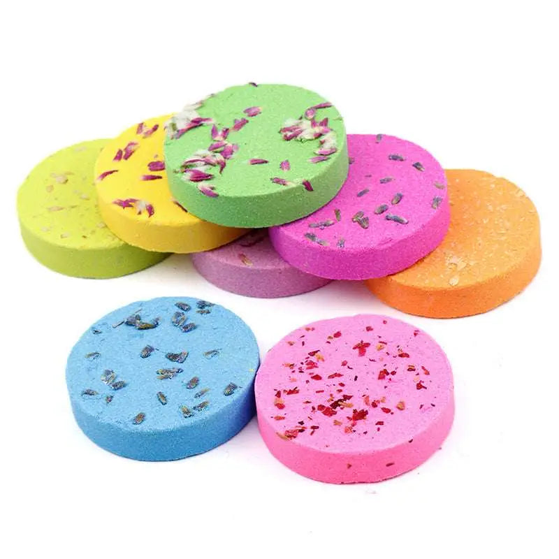 8 Piece Floral Aromatherapy Shower Tablets Set